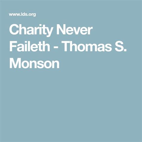 charity lds talks|Charity Never Faileth .